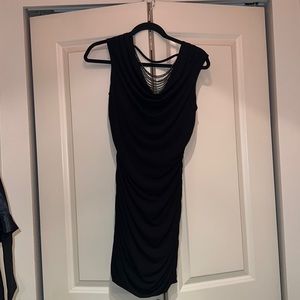 Black cocktail mini dress